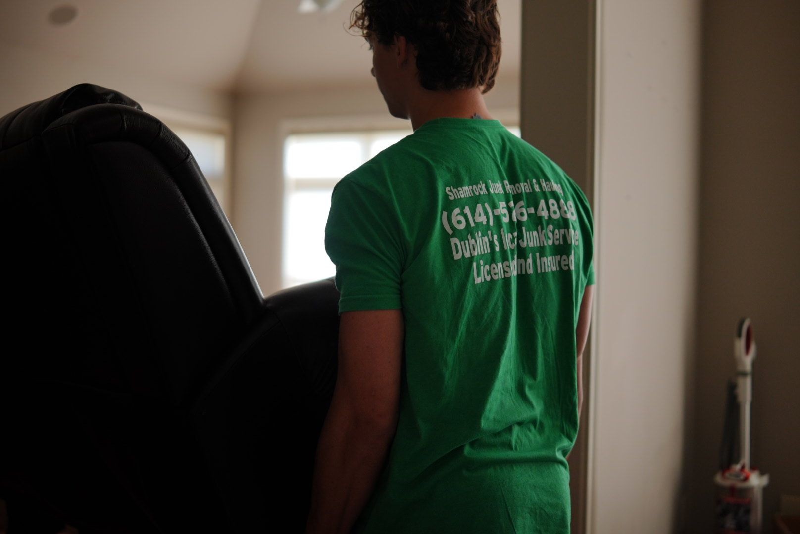 Shamrock Junk Removal helps Dublin residents with a small moving job